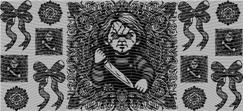 16oz black and white-B 29